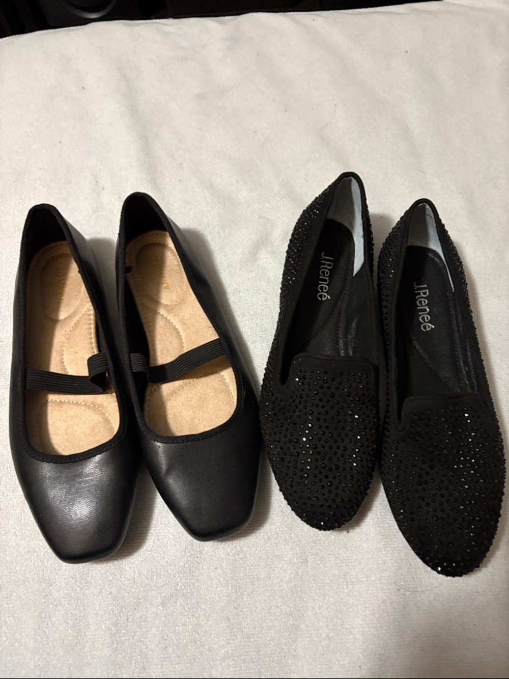 Size 8/ 8.5 Ballet Flats (2 Pairs)